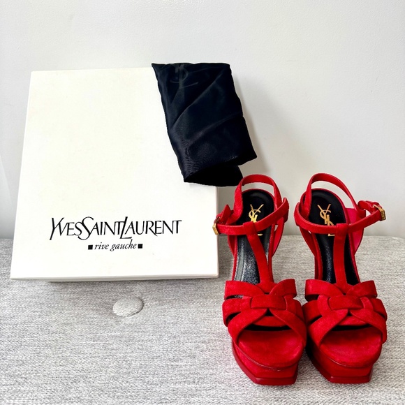 Yves Saint Laurent Platform Sandals - Picture 1 of 8